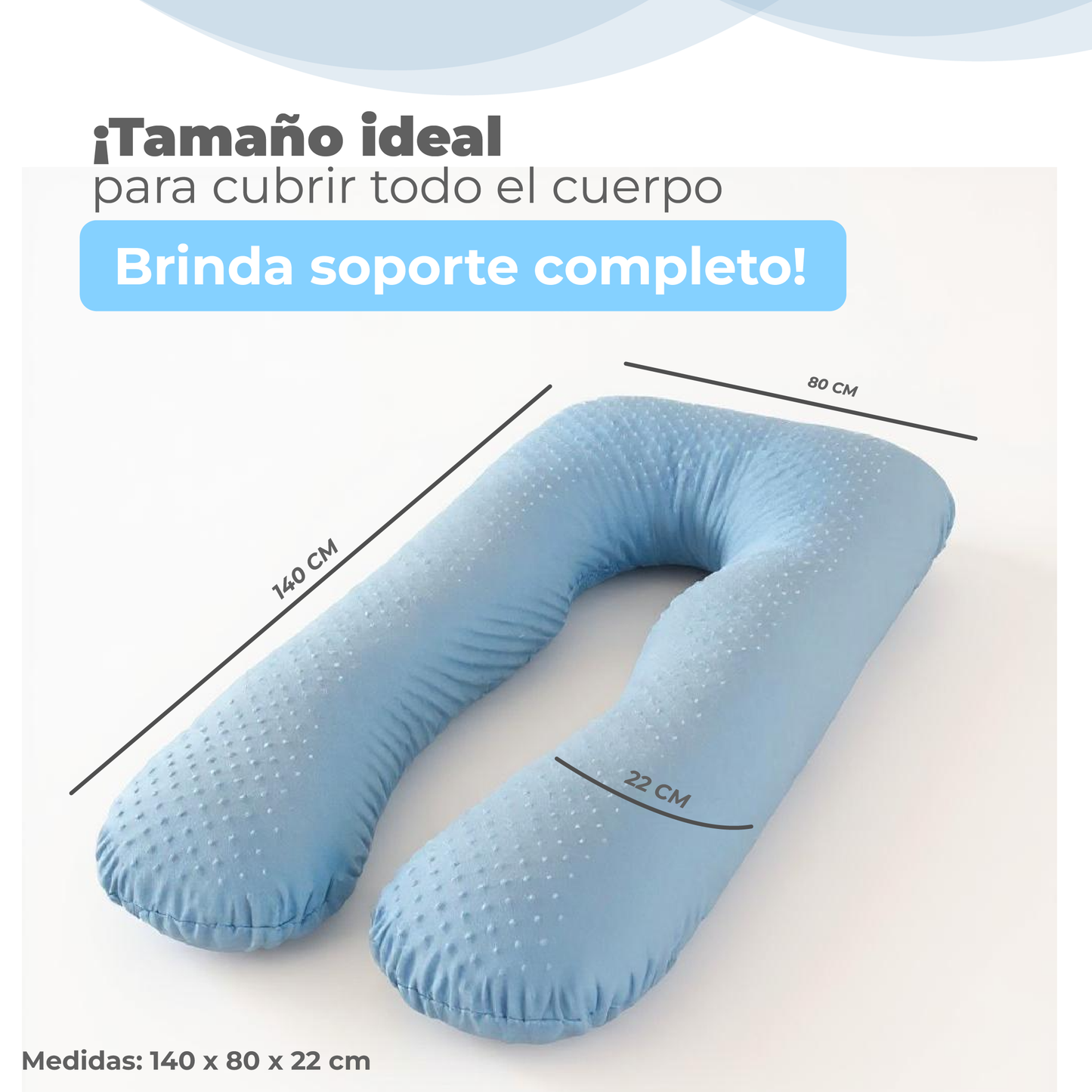 Para almohadas tipo U (ergonómicas / embarazo / multiusos)