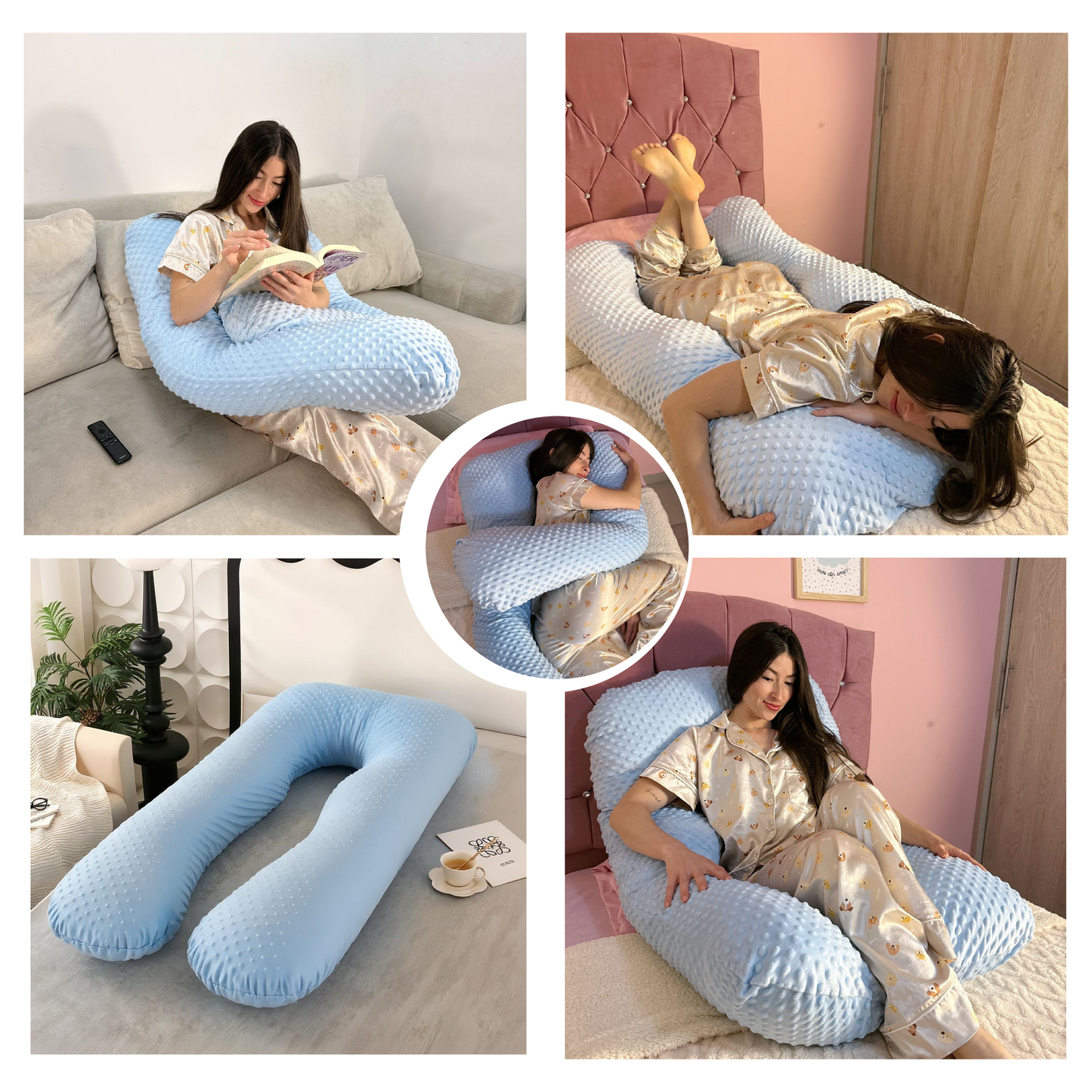 Para almohadas tipo U (ergonómicas / embarazo / multiusos)