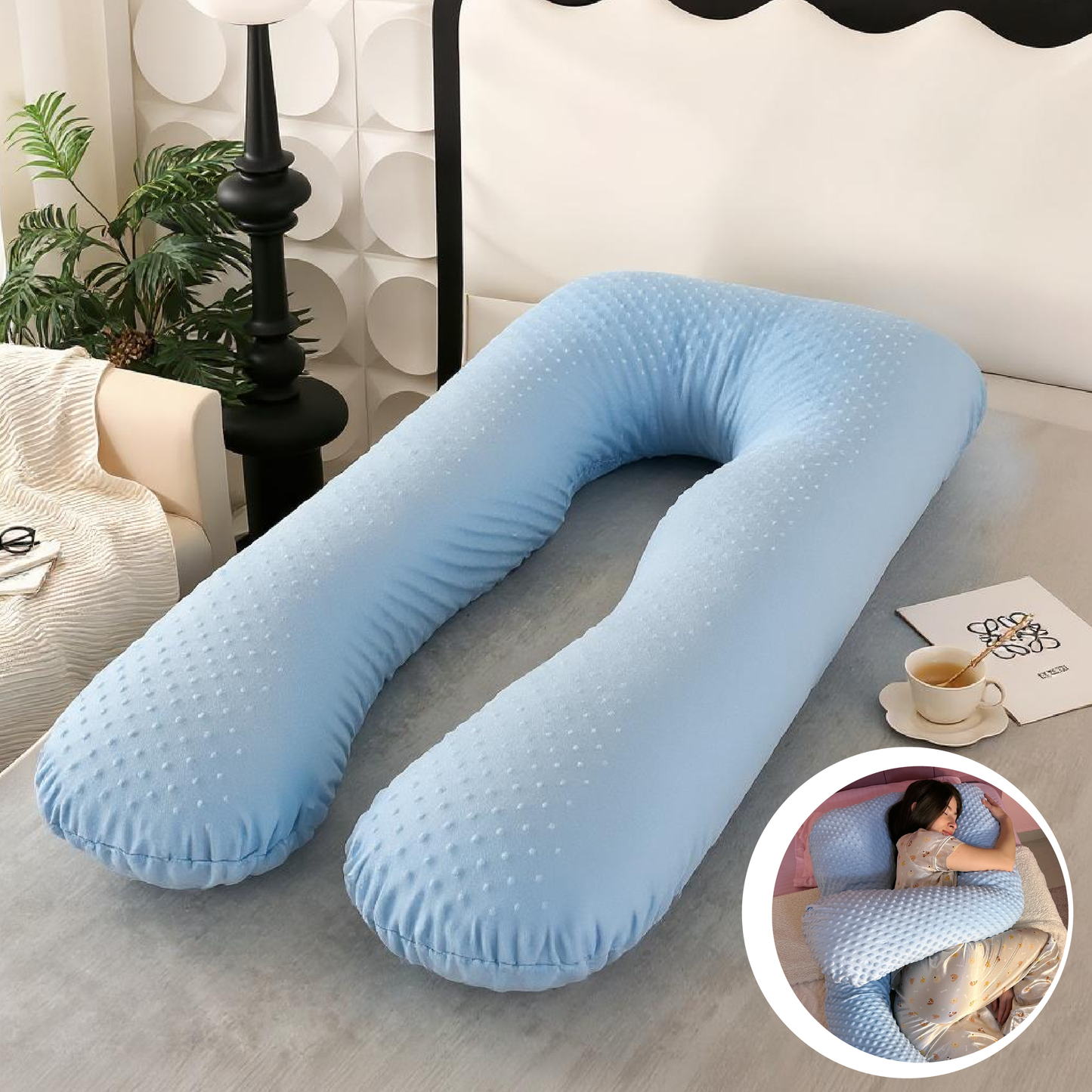 Para almohadas tipo U (ergonómicas / embarazo / multiusos)