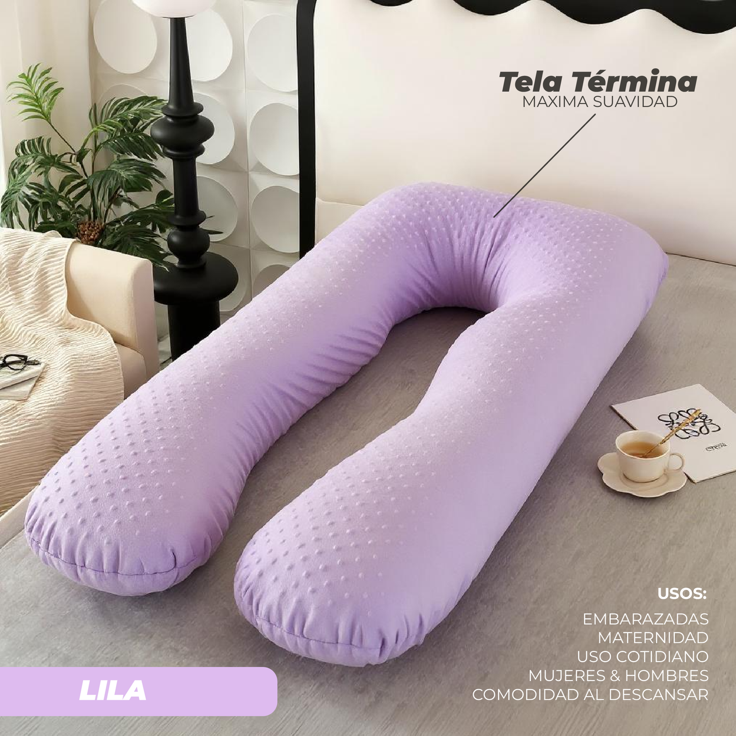 Para almohadas tipo U (ergonómicas / embarazo / multiusos)