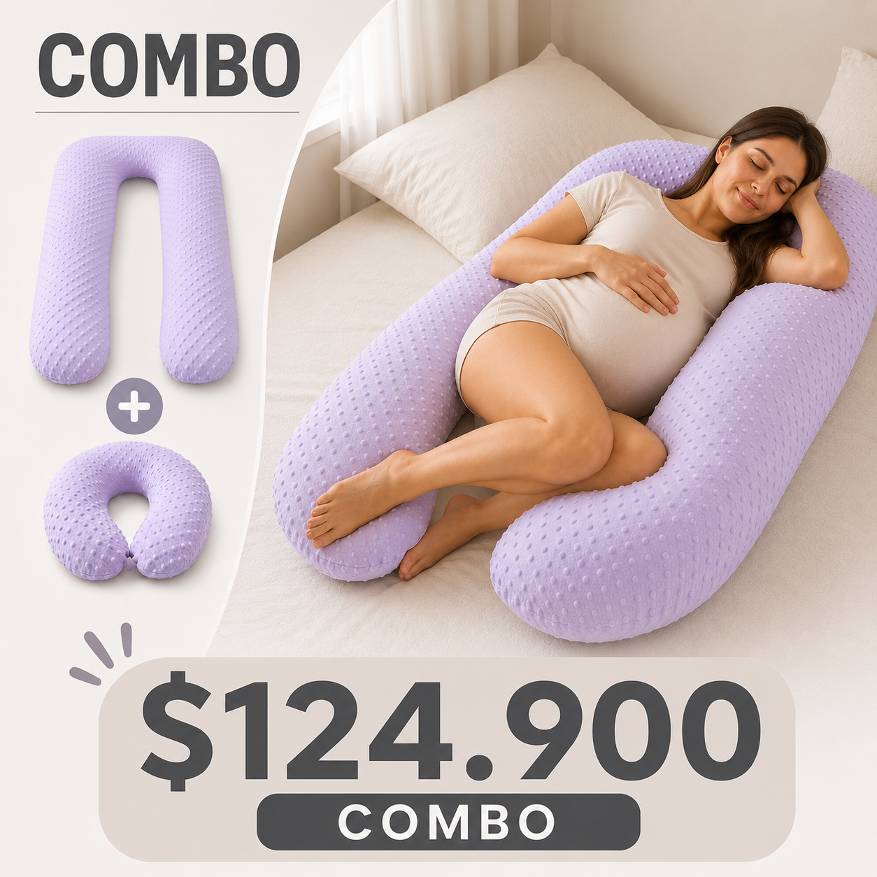 Almohada de Embarazo + Cojin cervical para Cuello (+REGALO)