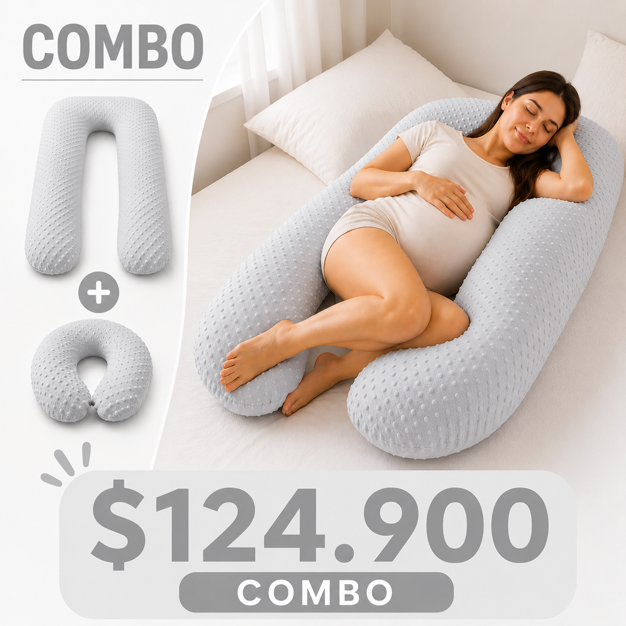 Almohada de Embarazo + Cojin cervical para Cuello (+REGALO)