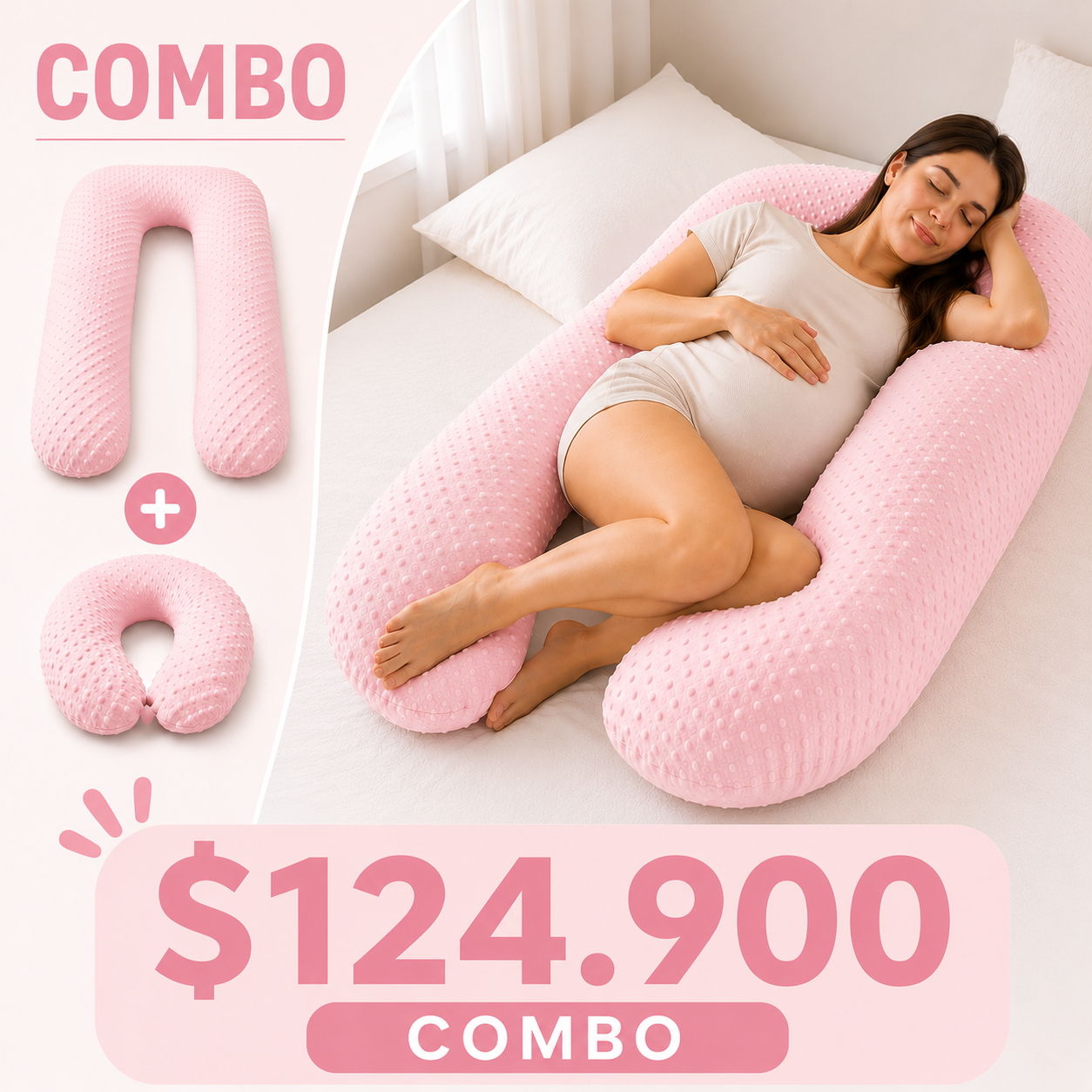 Almohada de Embarazo + Cojin cervical para Cuello (+REGALO)