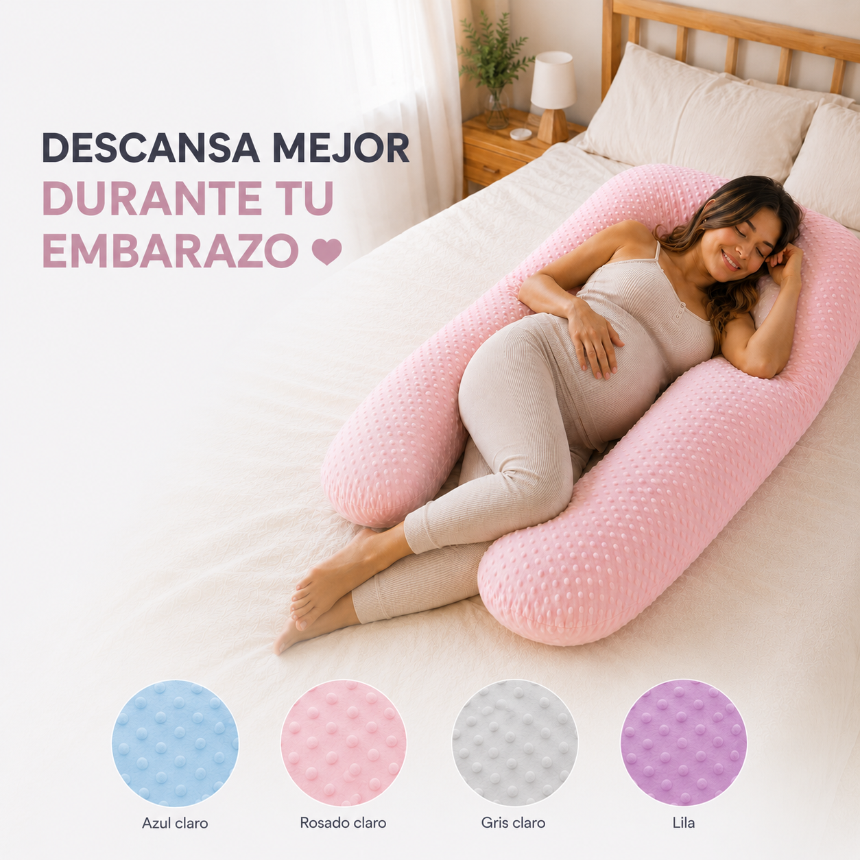 Promo Actual Almohada Soporte 360° para Embarazo