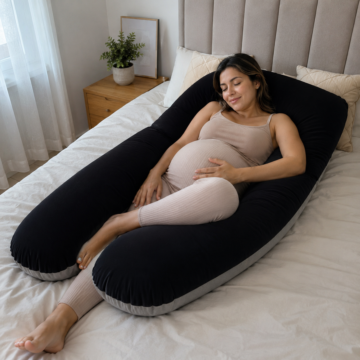 Almohada Tipo U  Combinada 💎 Embarazo y Recuperación