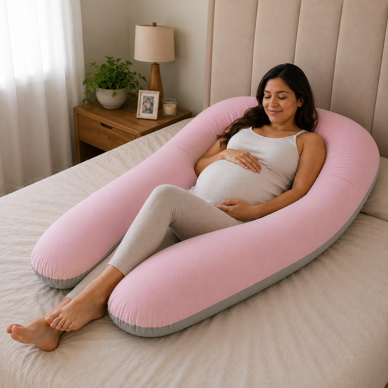 Almohada Tipo U  Combinada 💎 Embarazo y Recuperación