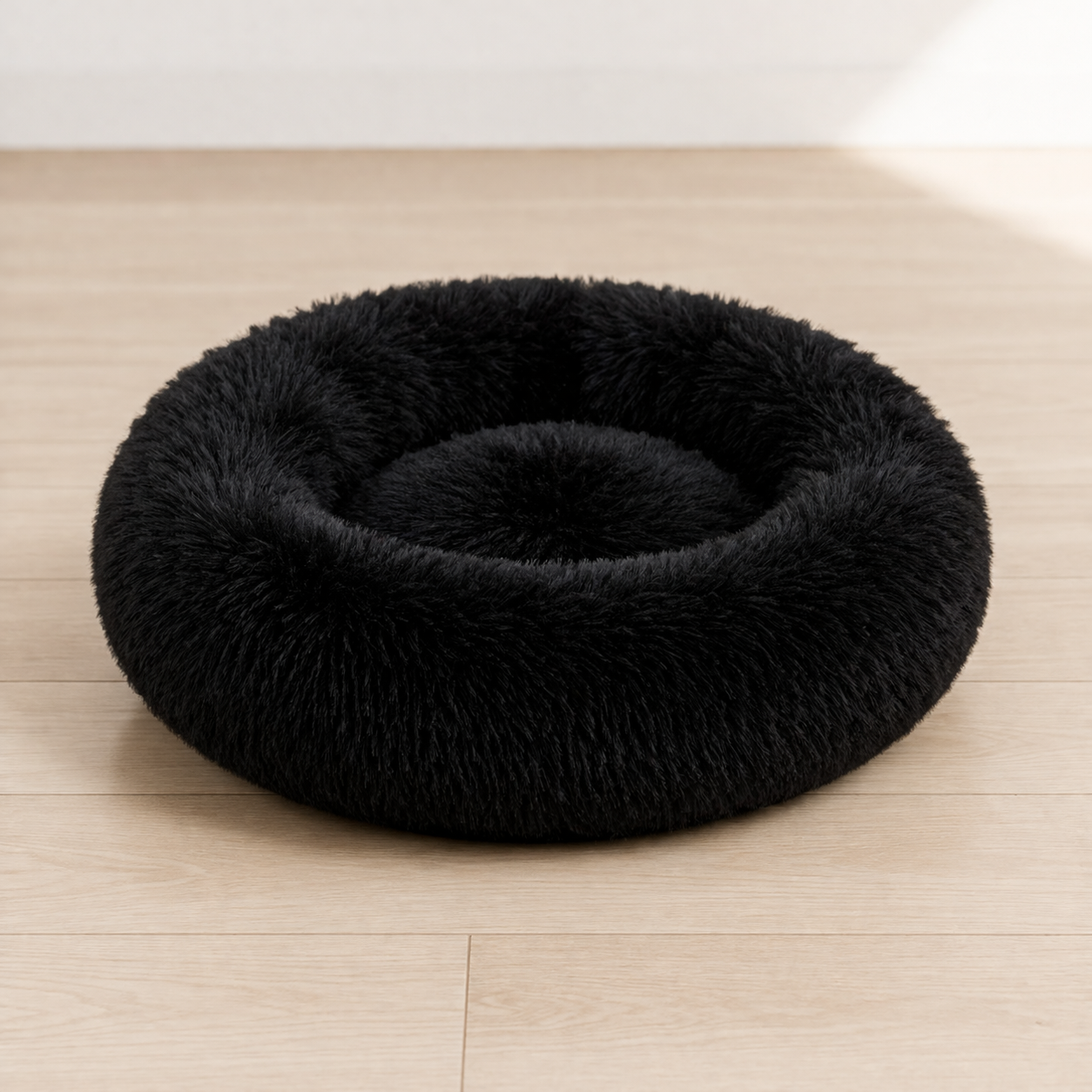 Cama Antiestrés Para Perros y Gatos Tipo Dona Súper Suave Lavable