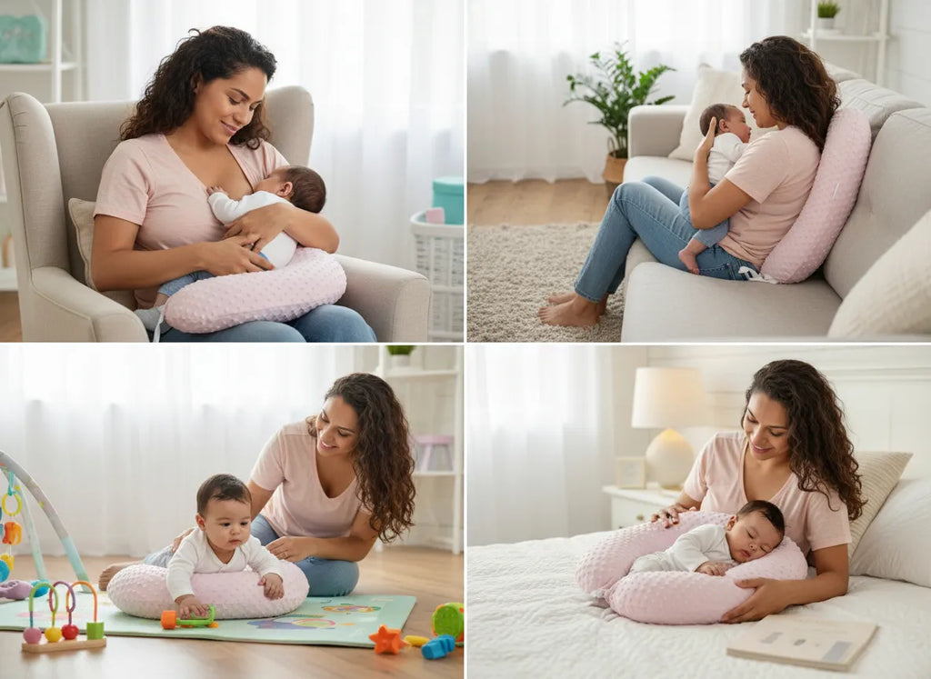 Cojín de Lactancia Multiuso – Soporte Perfecto para Mamá y Bebé