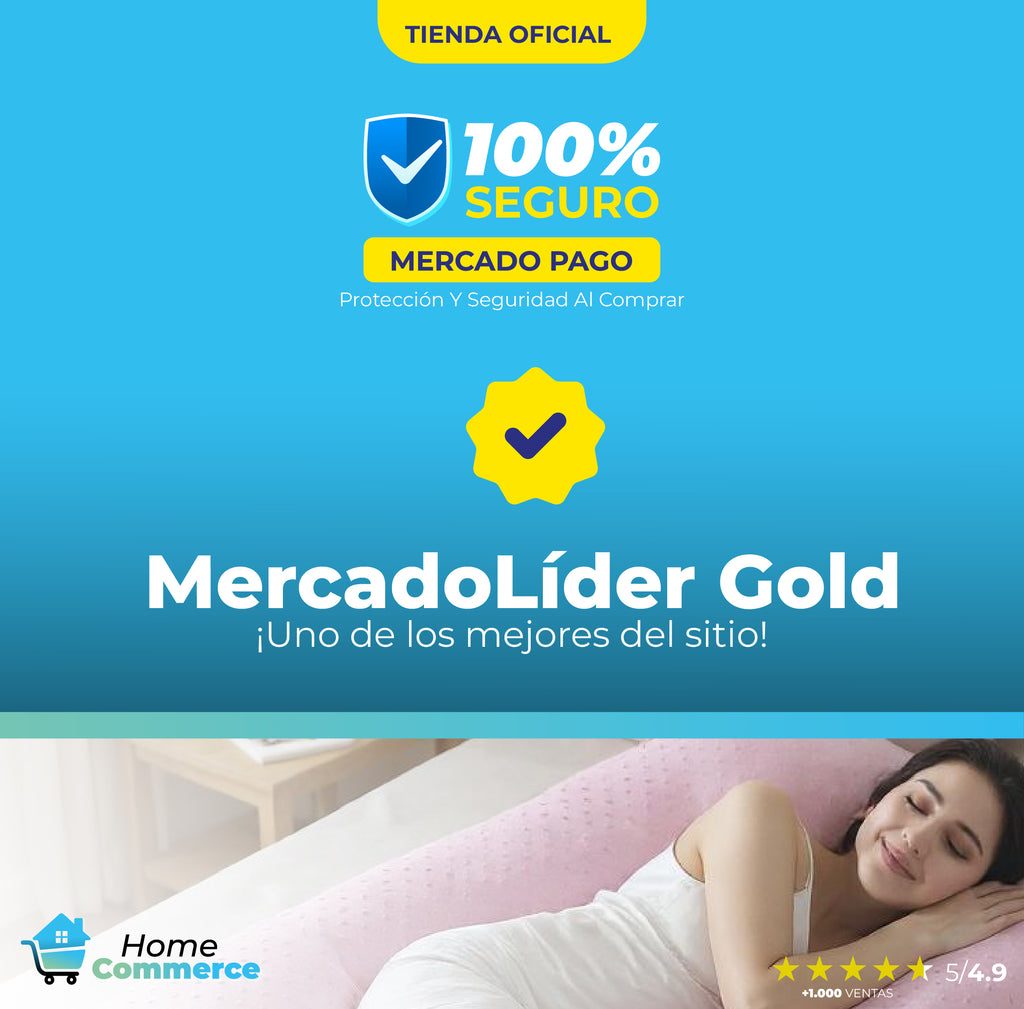 Almohada Tipo U para Embarazo y Lactancia – Combinada y Ergonómica