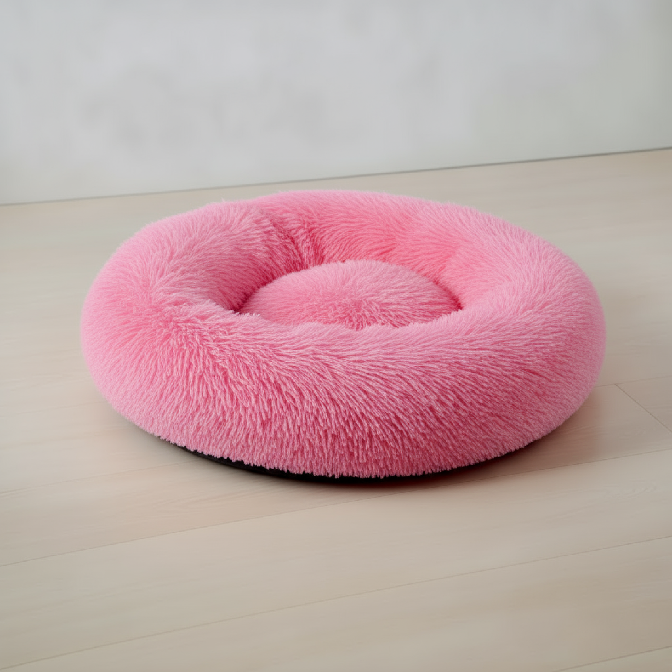 Cama Antiestrés Para Perros y Gatos Tipo Dona Súper Suave Lavable