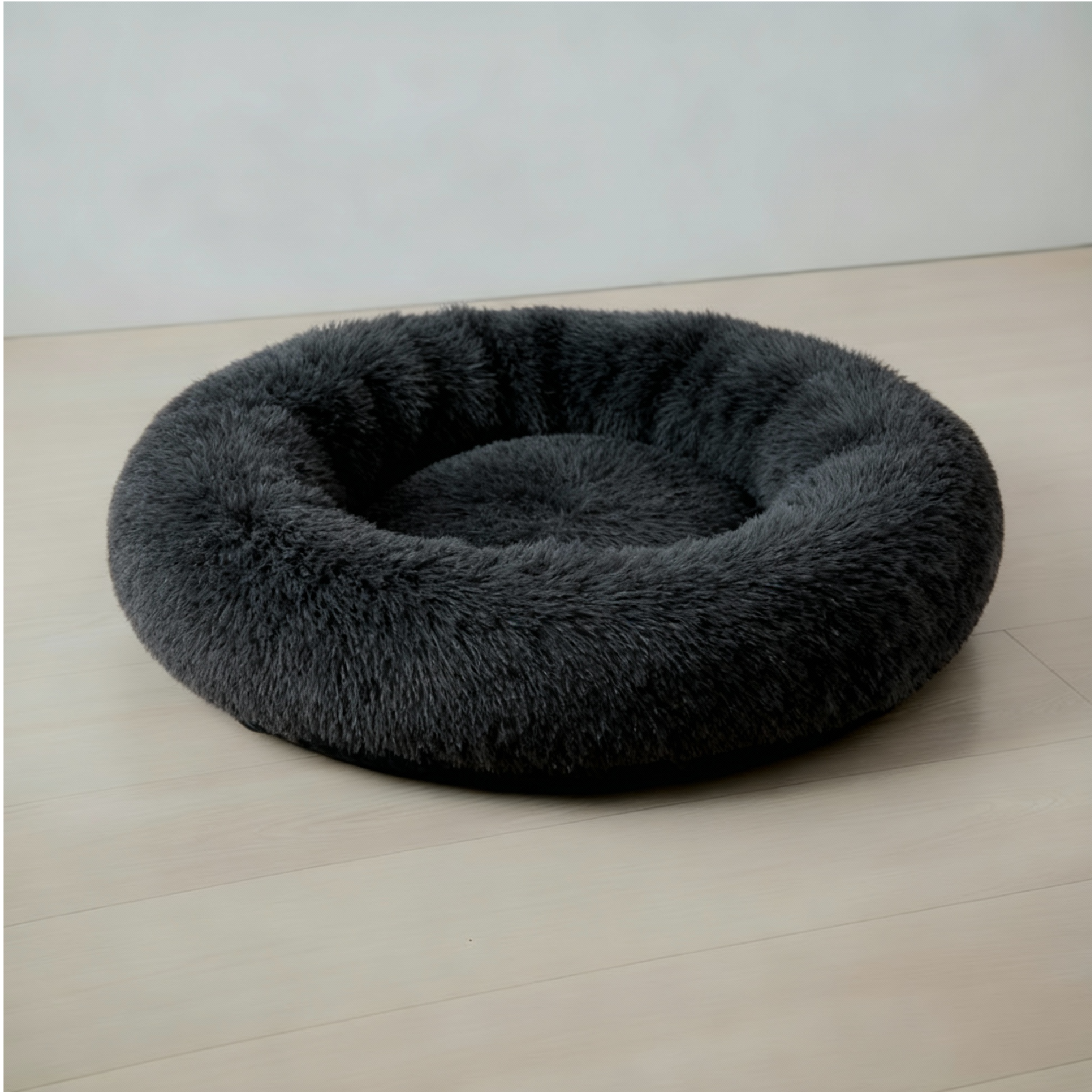 Cama Antiestrés Para Perros y Gatos Tipo Dona Súper Suave Lavable