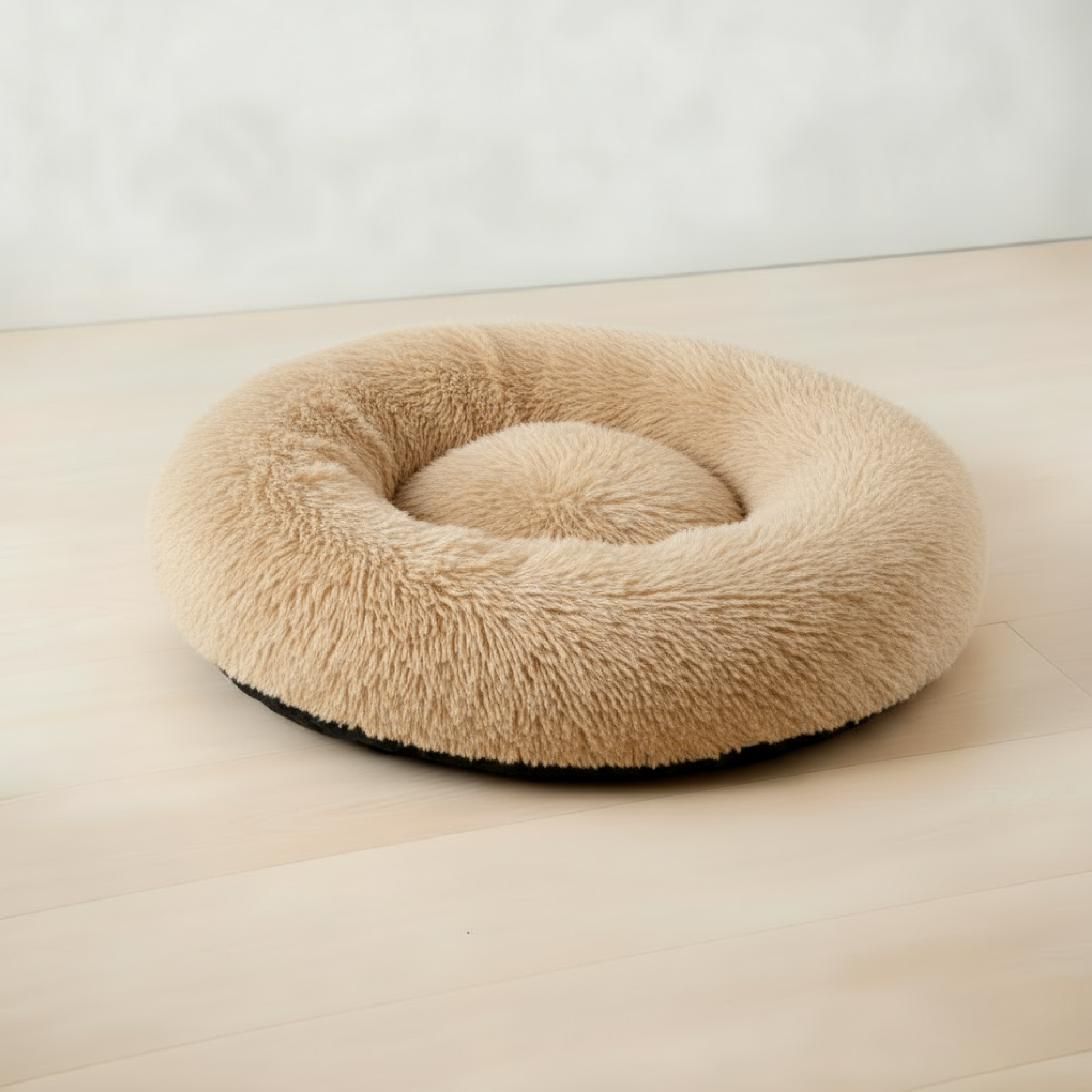 Cama Antiestrés Para Perros y Gatos Tipo Dona Súper Suave Lavable