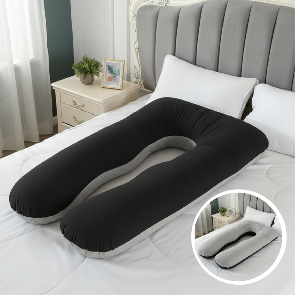 Almohada Tipo U para Embarazo y Lactancia – Combinada y Ergonómica