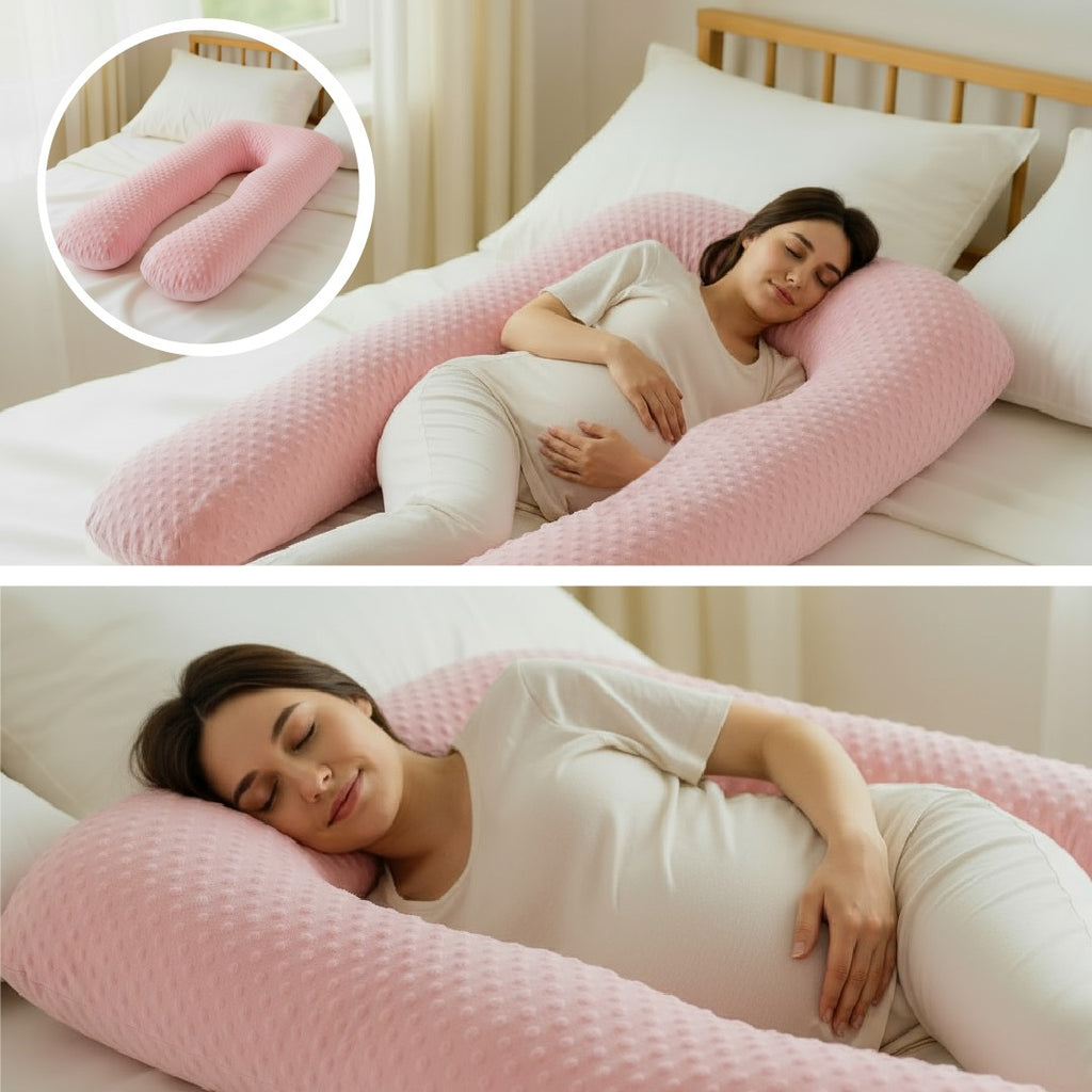 Almohada Maternal Tipo U – Alivia Espalda, Cadera y Piernas
