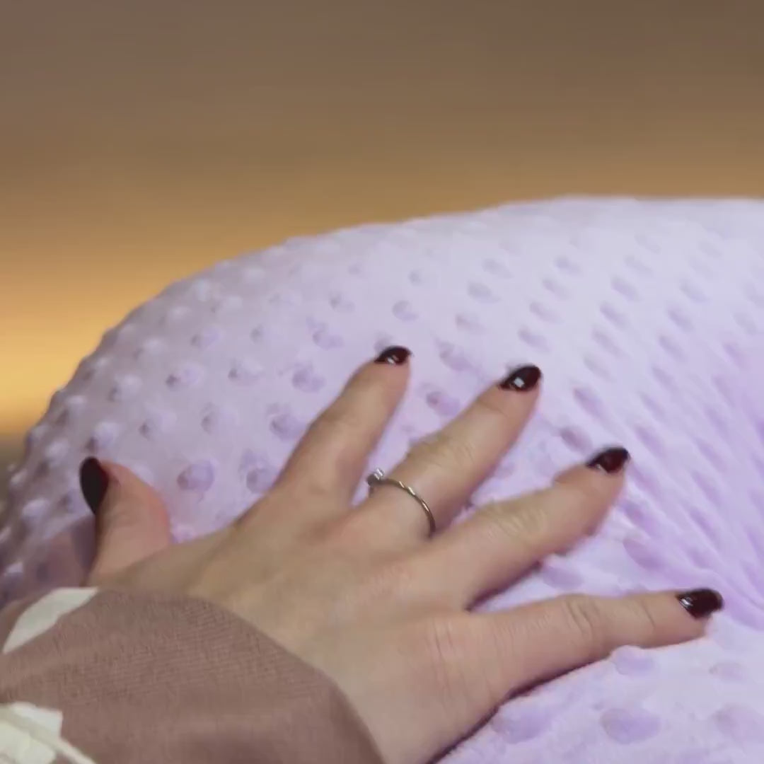 Almohada Tipo U Burbuja Soporte 360° para Embarazo, Post Operatorio, Lactancia y Descanso